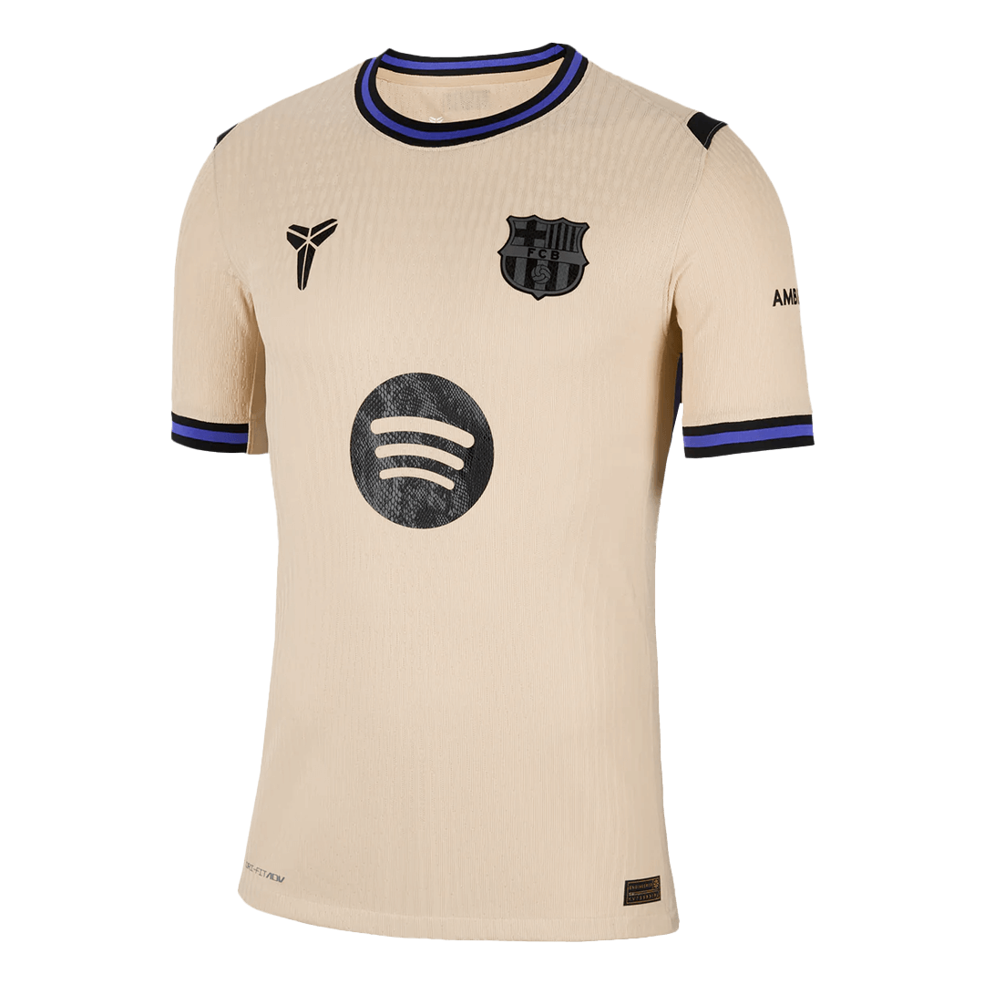 F.DE JONG #21 Mens Barcelona Away Jersey 2025/26 UCL - Player Version (Slim Fit)