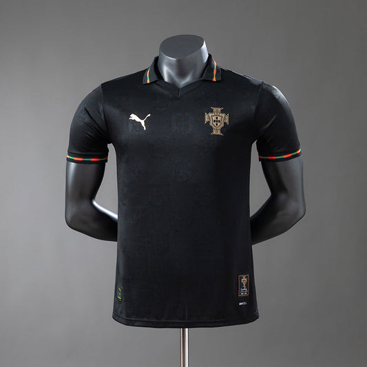 Player Version Portugal Black Jersey 2025/26 Home Football Kit Soccer Jersey