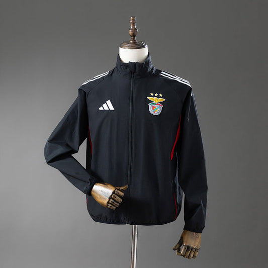 Benfica Windbreaker 1992-93 Black Football Jacket