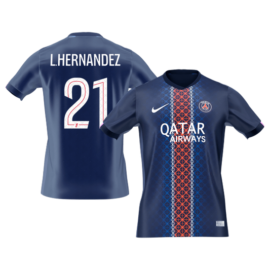 L.HERNANDEZ #21 Mens PSG Home Jersey 2025/26 [PREMIUM]