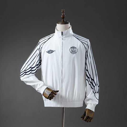 PSG Windbreaker 2025/26 White Football Soccer Jacket