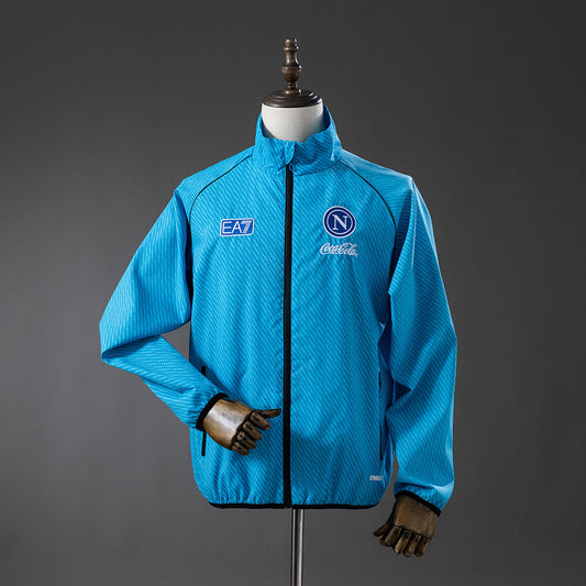 Napoli Windbreaker 2025/26 Blue Football Soccer Jacket