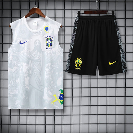 Brazil Vest Set Training Tracksuits 25/26 Football Kit Soccer Jersey