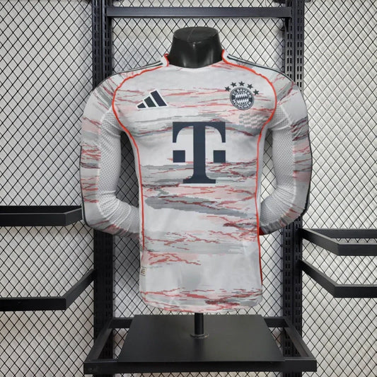 Player Version Bayern Munich Jersey 25/26 Away Long Sleeves Football Kit Soccer Jersey