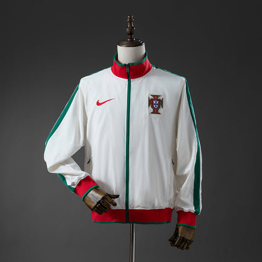 Portugal Windbreaker 2010 White Football Soccer Jacket