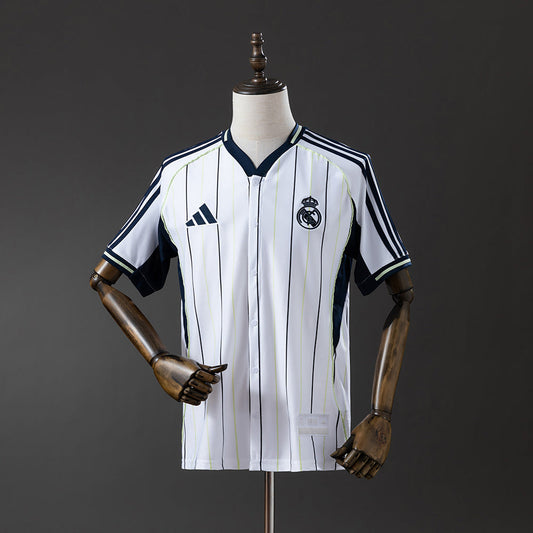 Real Madrid Jersey 25/26 White Baseball Kit