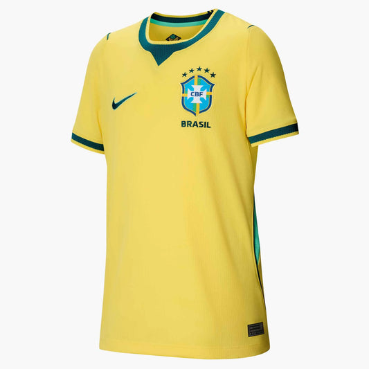 Nike 2026 Brazil Youth Stadium Home Soccer Jersey