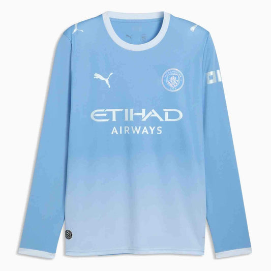 Puma 2026-27 Manchester City Men's Stadium Home Long-Sleeve Soccer Jersey