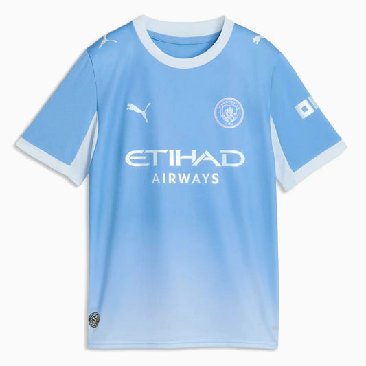 Puma 2026-27 Manchester City Youth Stadium Home Soccer Jersey