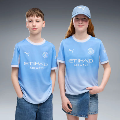 Puma 2026-27 Manchester City Youth Stadium Home Soccer Jersey