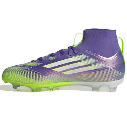 adidas Junior F50 Elite Mid Firm Ground Soccer Cleats - Radiant Blaze Pack (FA25)