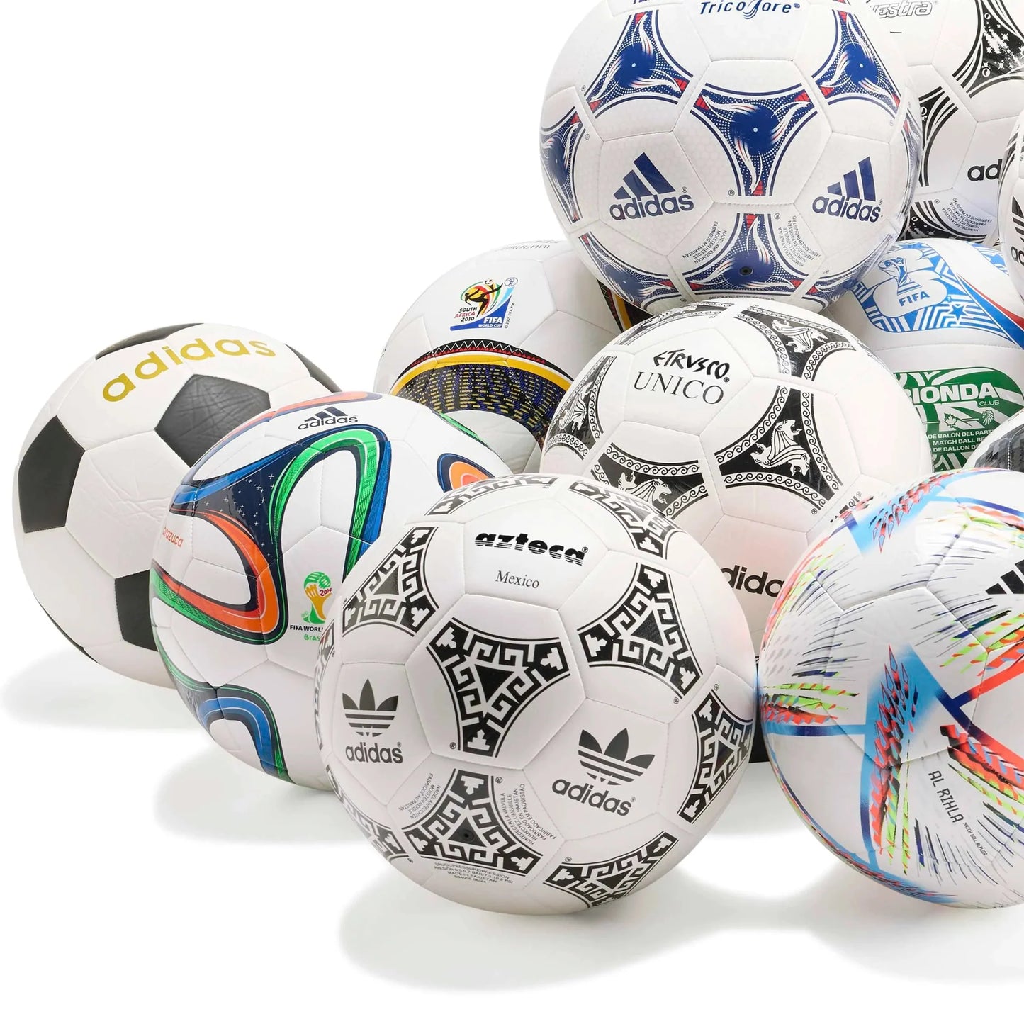 adidas World Cup Historical Club Soccer Ball Set