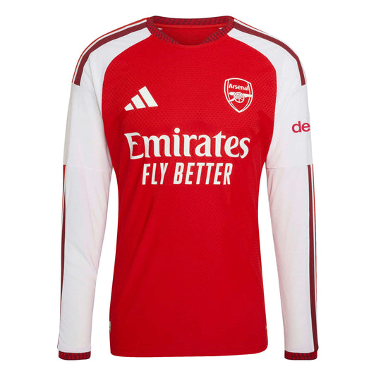 adidas 2026-27 Arsenal Men's Authentic Home Long-Sleeve Soccer Jersey