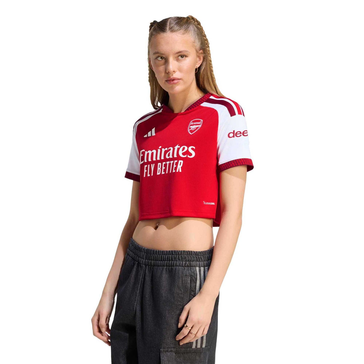 adidas 2026-27 Arsenal Women's Stadium Home Cropped Soccer Jersey