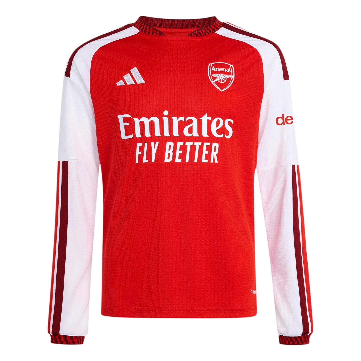 adidas 2026-27 Arsenal Youth Stadium Home Long-Sleeve Soccer Jersey