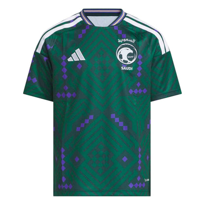 adidas 2026 Saudi Arabia Youth Stadium Home Soccer Jersey