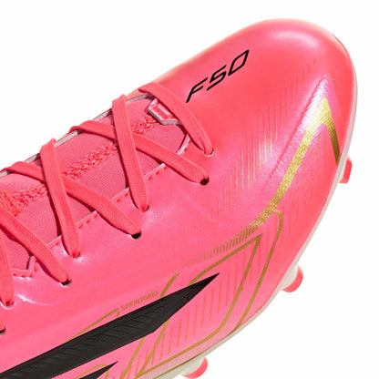 adidas Junior F50 Hyperfast League Mid Firm Ground Soccer Cleats - Road To Glory Pack (SP26)