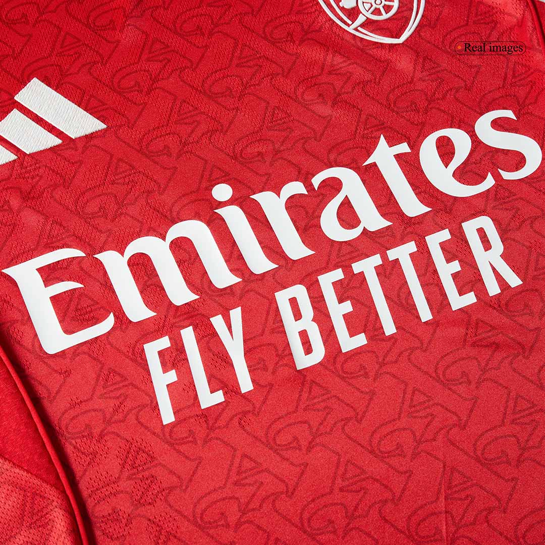 SALIBA #2 Mens Arsenal Home Jersey 2025/26 - Player Version (Slim Fit)