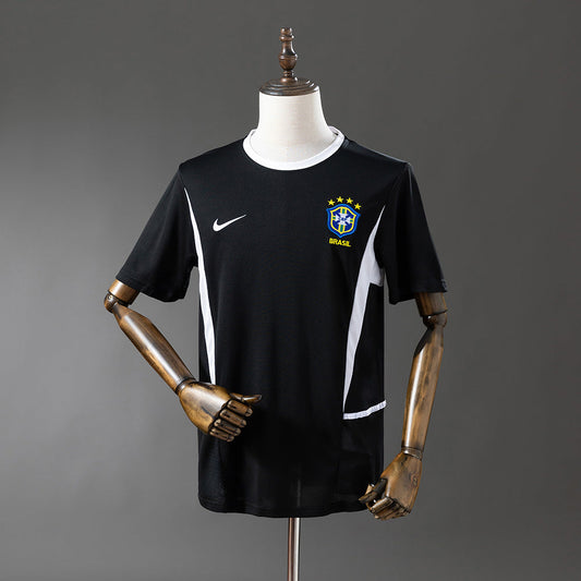 Brazil Jersey 2002 Black Retro Football Kit