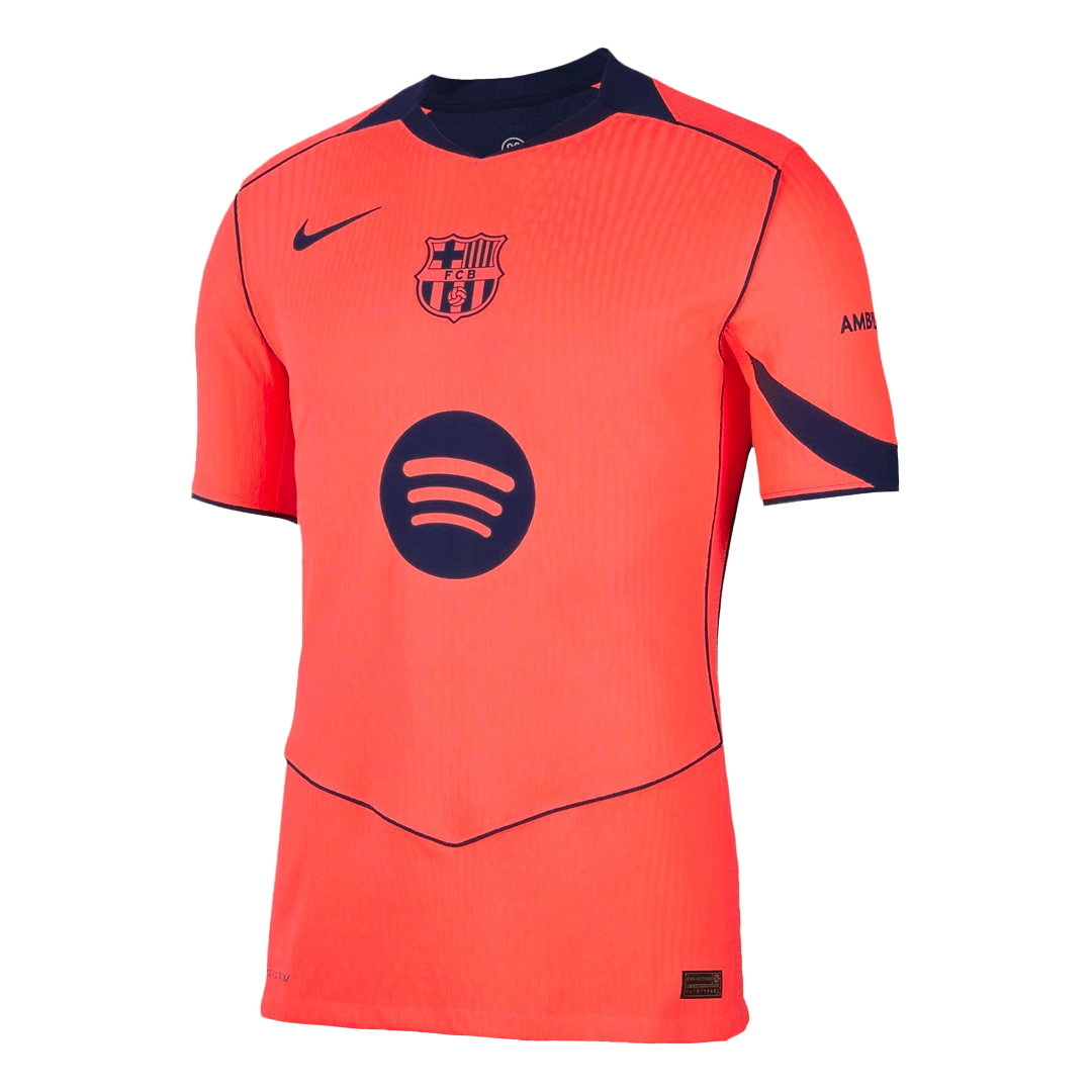 F.DE JONG #21 Mens Barcelona Third Jersey 2025/26 UCL - Player Version (Slim Fit)