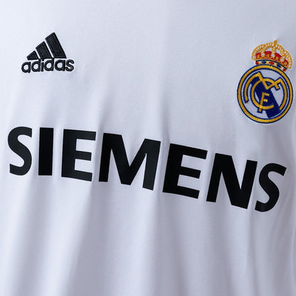 Real Madrid Jersey 2005/06 Home Retro Football Kit Long Sleeves