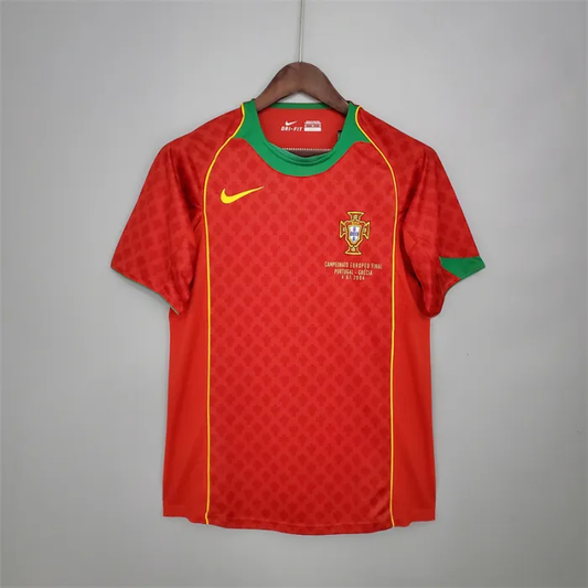 Portugal Jersey Home kit 2004 Retro Football Team Soccer Shirt