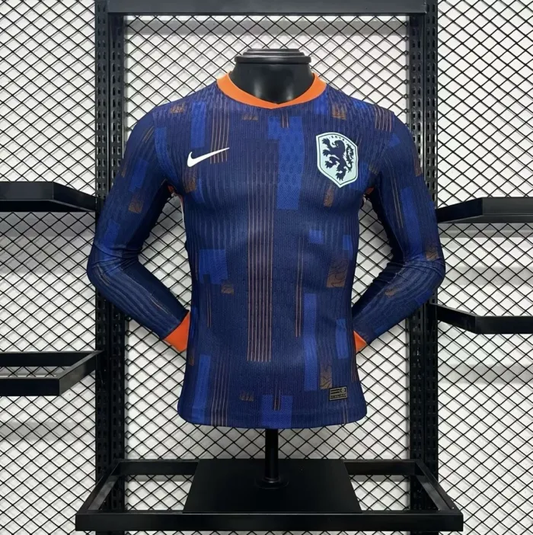 Player Version Netherlands Away Jersey 24/25 Euro Cup 2024 Football Kit long sleeve