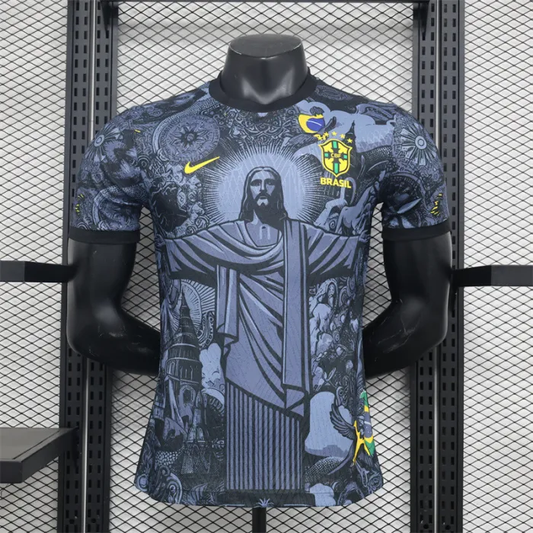 Brazil Jersey Home Kit 2024 Player Version Football Team Soccer Shirt