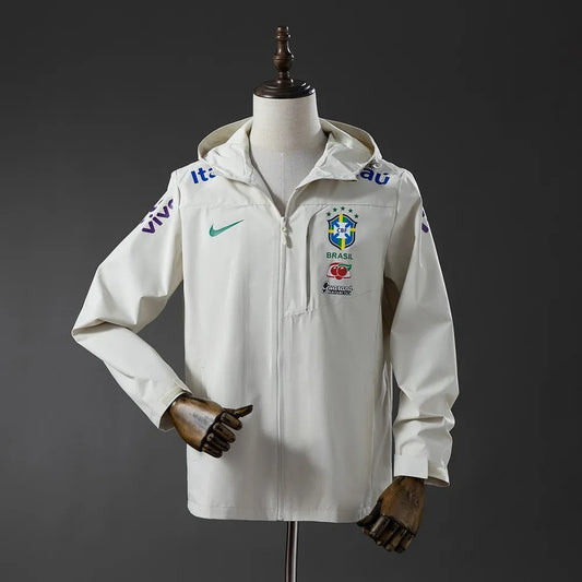 Brazil Windbreaker 2025/26 White Football Kit