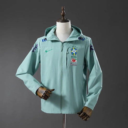 Brazil Windbreaker 2025/26 Green Football Kit