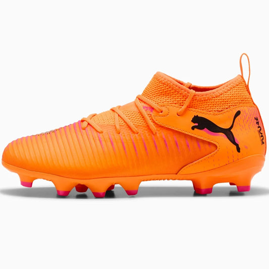 Puma Junior Future 8 Match Firm/Artificial Ground Soccer Cleats - Hot Pursuit Pack (FA25)