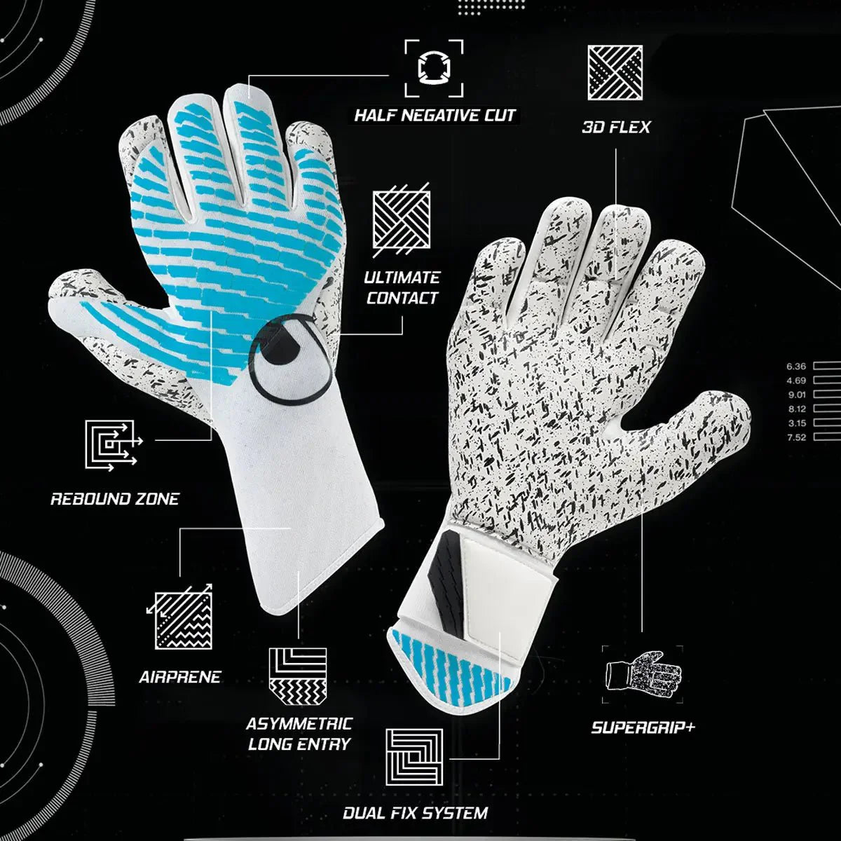 Uhlsport Cybertec Supergrip+ HN Goalkeeper Gloves